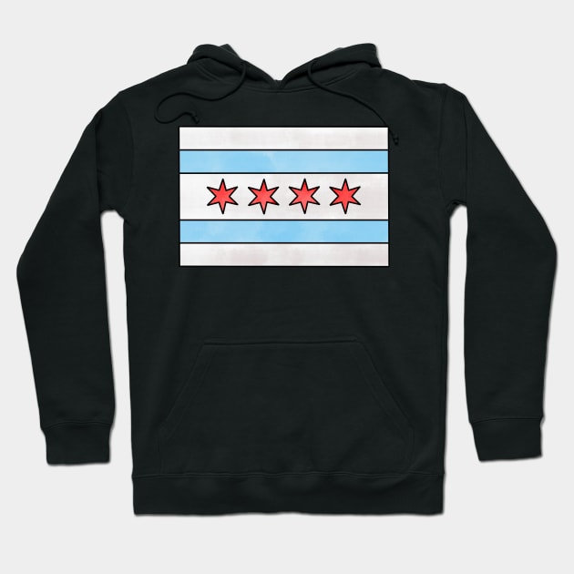 Chicago Flag Hoodie by hcohen2000